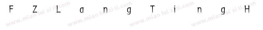 FZLangTingHeis R GB字体转换